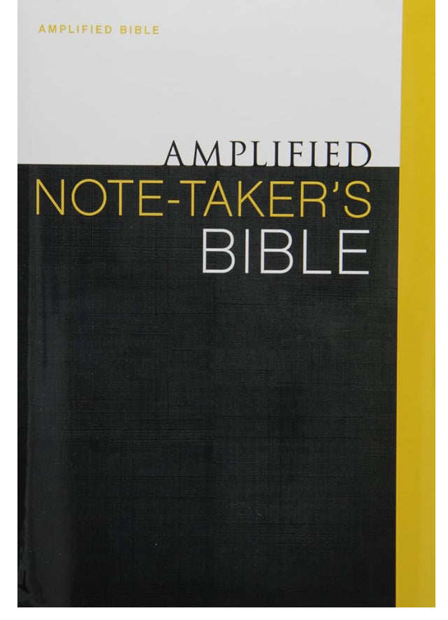 Amplified Note-Taker's Bible, Hardcover
