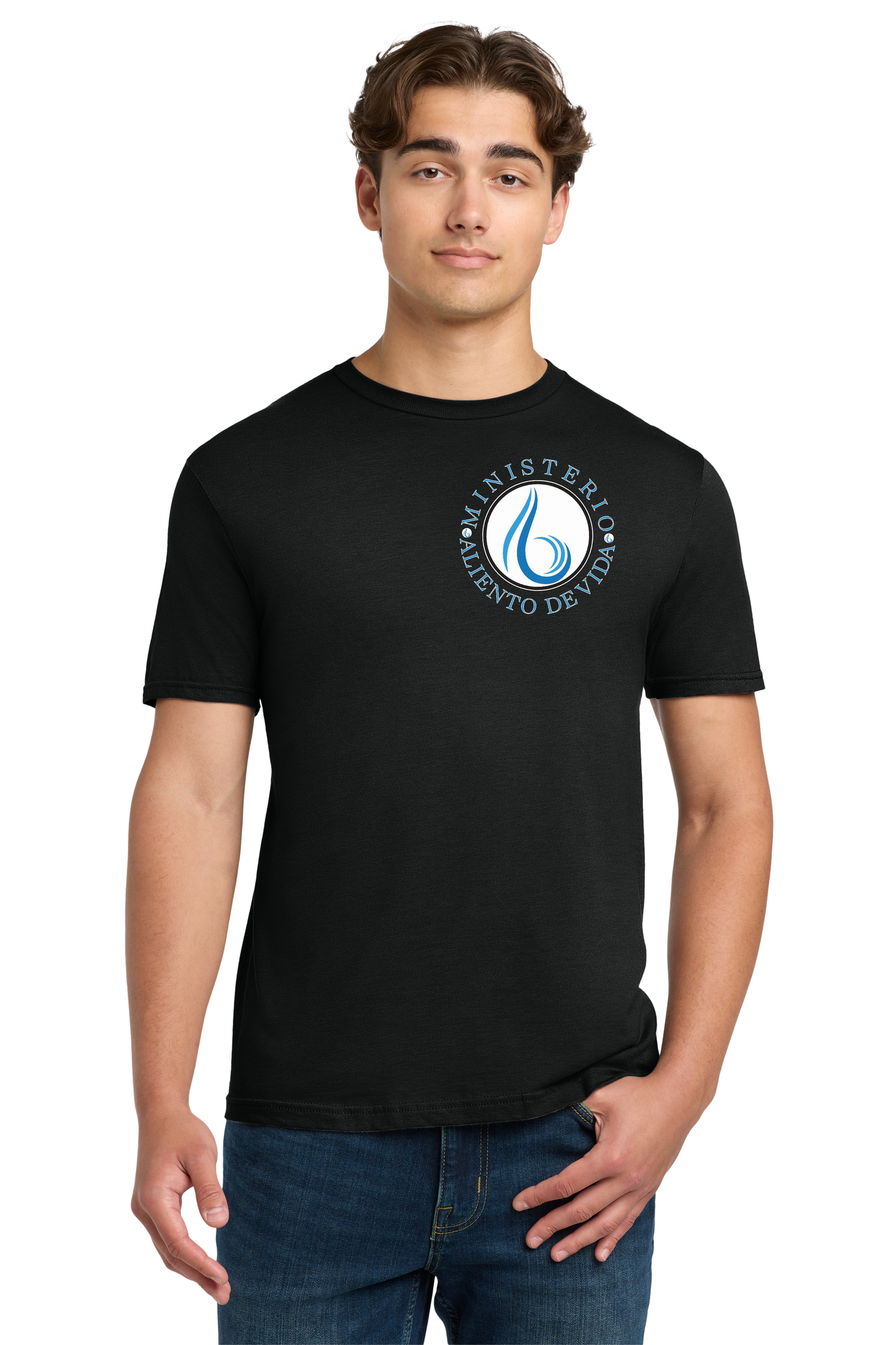 Black T-Shirt With Logo Spanish